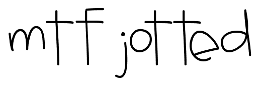 MTF Jotted font